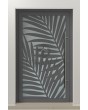 PIVOT G3 - Aluminium draaideur met glazen front en decoratief paneel