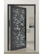 PIVOT G1 - Glas aluminium taatsdeur met decoratief paneel