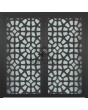 LIM G2 dubbel - Dubbele glazen aluminium deur met decoratief paneel