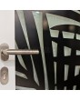 PIVOT G3 - Aluminium draaideur met glazen front en decoratief paneel