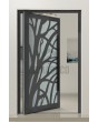 PIVOT G4 - Glazen toegangsdeur van aluminium met decoratief paneel