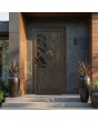 LIM G4 - Glazen instapdeur aluminium met decoratief paneel