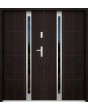 Sta Galileo Double - moderne minimalistische stalen dubbele deuren met glas