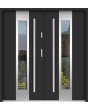 Sta Amerigo Double - roestvrijstalen moderne dubbele deur met glas
