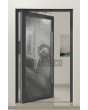 PIVOT FS3 - aluminium draaideur met smeltglas