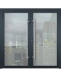 LIM GLASS dubbel - dubbele veiligheid volledig glazen aluminium voordeur