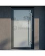 Volledig matglazen aluminium voordeur