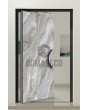 PIVOT Grigio - aluminium taatsdeur bekleed met grigio gesinterd kwarts