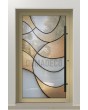 PIVOT SG3 - Aanpasbare aluminium draaideur met glas-in-lood