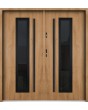 Sta Hevelius Noir Double - metalen dubbele deur met zwart frame rondom glas