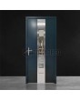 antraciet aluminium voordeur met glas