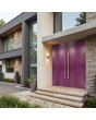 paarse, massieve dubbele aluminium deur met ribben