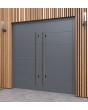 LIM Integra dubbel - massieve dubbele aluminium deur met ribben