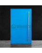blauwe aluminium taatsdeur