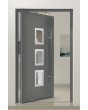 PIVOT Izobar - aluminium enkele draaideur met vijf ramen