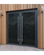 LIM-BATCH VL19 double - Lacobel glazen aluminium deur