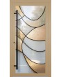 LIM SG3 - Aanpasbare aluminium buitendeur met scharnieren en glas-in-lood