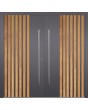 LIM RAIL3 double - aluminium dubbele deur met verticale lamellen gemaakt van aluminium profielen