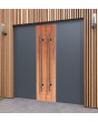 LIM v22 dubbel - dubbele aluminium voordeur met houten decor