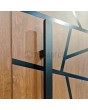 LIM W360 dubbel - massieve dubbele aluminium deur met strepen