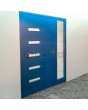 Blauwe aluminium voordeur