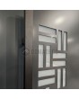 LIM VFL2 dubbel - aluminium dubbele voordeur decoratief glas