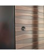 PIVOT M16 - aluminium draaideur met voorinstap en textuur van gefreesd metaal