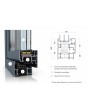 AL86-S2 -  aluminum draairaam (naar binnen draaiend)