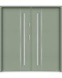 Sta Nakamoto Double - externe moderne dubbele stalen voordeur met verticale streep