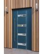 LIM 09E - aluminium enkele moderne toegangsdeur