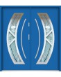 Sta Orion Double - moderne stalen dubbele toegangsdeuren met glas