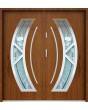 Sta Orion Double - moderne stalen dubbele toegangsdeuren met glas