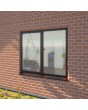 AL86-D1 - aluminum dubbel raam – draai-kiep/vast