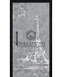 Aluminium toegangsdeur met Eiffeltoren-textuur van gefreesd metaal