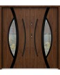 Sta Pegasus Double Noir - hoogwaardige stalen dubbele buitendeur met zwart frame rondom glas