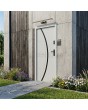 Witte, moderne voordeur met één vleugel