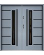 Sta Picard Double Noir - roestvrijstalen dubbele voordeur met zwart frame rond het glas