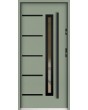Sta Picard noir - externe veiligheidsdeur met zwart frame rondom glas