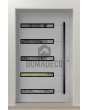 PIVOT 39 - aluminium voorgehangen aluminium draaideur