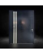 Antracietkleurige aluminium draaideur voor woningen