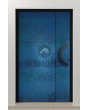 LIM B3 - aluminium scharnierende deur bekleed met blauw roestvrij staalplaat