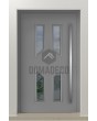 PIVOT CL11 - beglaasde traditionele aluminium taatsdeur met decoratieve omlijsting