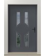 PIVOT CL11 - beglaasde traditionele aluminium taatsdeur met decoratieve omlijsting