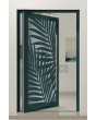 PIVOT G3 - Aluminium draaideur met glazen front en decoratief paneel