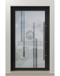 LIM Glass S10 - matte aluminium voordeur met een transparant decor