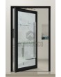 PIVOT Glass S17 - aluminium mat taatsdeur met transparant decor