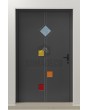 PIVOT Tonel - draaideur met inzetstuk van gehard glas