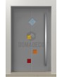 PIVOT Tonel - draaideur met inzetstuk van gehard glas
