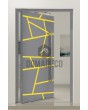 PIVOT W360 - moderne aluminium draaideur met strepen