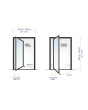 PIVOT WOODLINE 4 - draaideur met afdekking Creek Larch hogedruklaminaat met houtlook